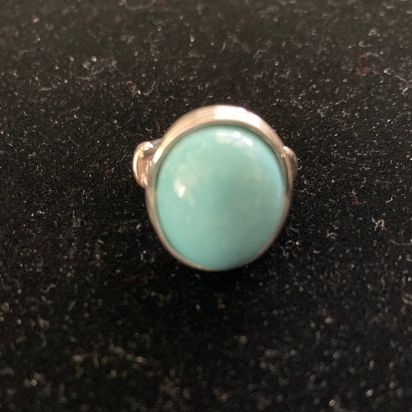 Sterling Oval Turquoise Cabochon Ring/Size 7/NEW! - Picture 7 of 7